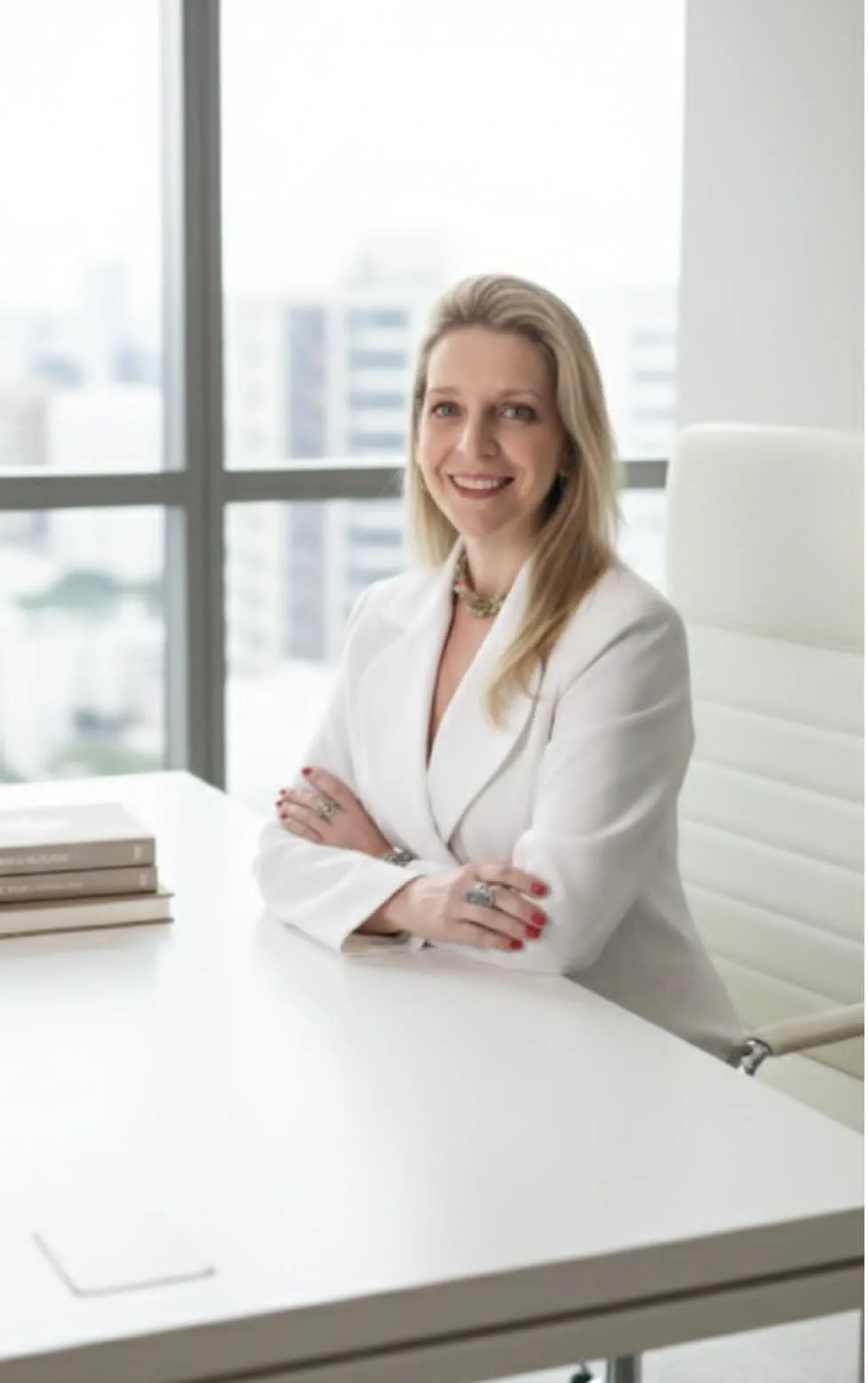 Claudia Barbato em retrato profissional do Método Interligare